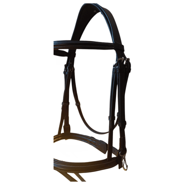 Black Leather Horse Bridle – Padded Cowhide Bridle - BH-35 Havana - Youshaelia