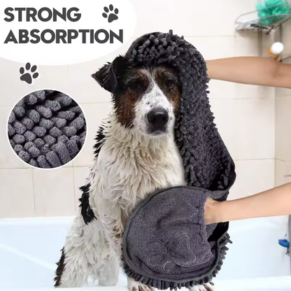 Superabsorberende Huisdierhanddoek Snelle Droge Hond Kat Badhanddoek Zachte Droogbadjas