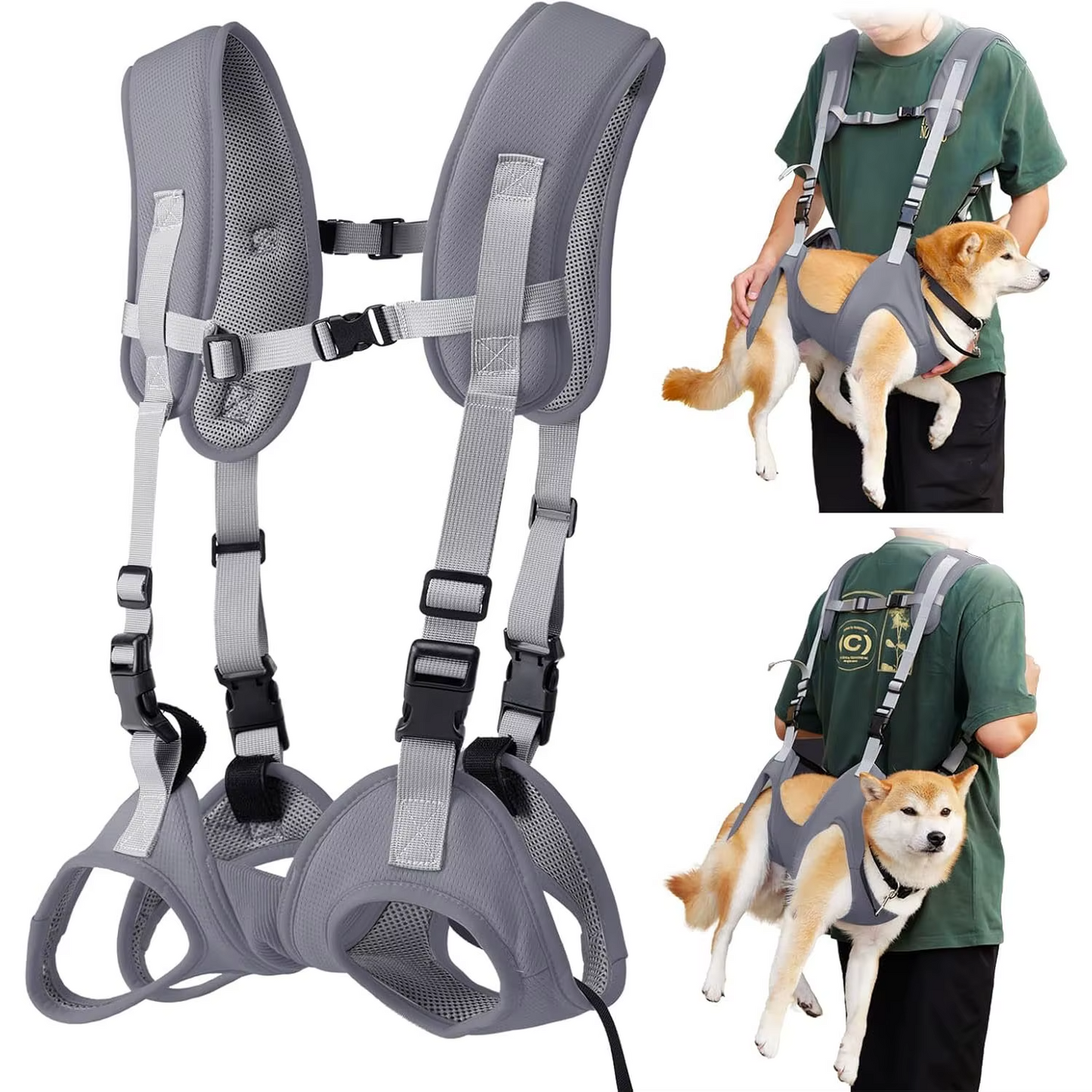 Verstellbarer Hunderucksack, Katzentransportrucksack, atmungsaktiv, für Haustiere von 4–7 kg