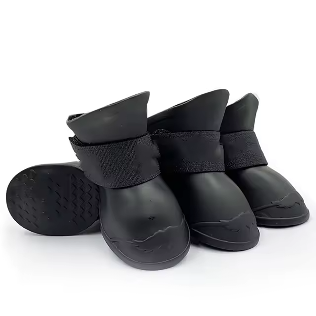4 Stuks Waterdichte Hondenschoenen Antislip Rubberen Schoenen voor Kleine Grote Honden Katten