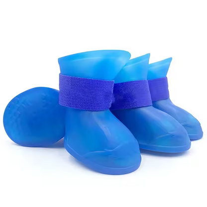 4 Stuks Waterdichte Hondenschoenen Antislip Rubberen Schoenen voor Kleine Grote Honden Katten